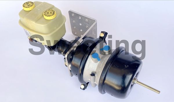 Air-Hydraulic Brake System with 1-3/4 inch Mineral Oil Dual Reservoir Master Cylinder for Medium Trucks