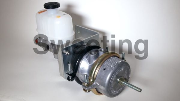 Sweeting Performance Air-Hydraulic Power Brake System, 1-1/2 Inch Master Cylinder for Ford HD Trucks, Dual Chamber Brake Booster