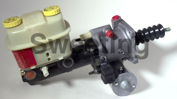Sweeting Performance Hydraulic Power Brake System, 1/2 Inch Threaded Rod, 2 Inch Master Cylinder,Backup Motor,Relay with Bosch Hydro-Max Brake Booster