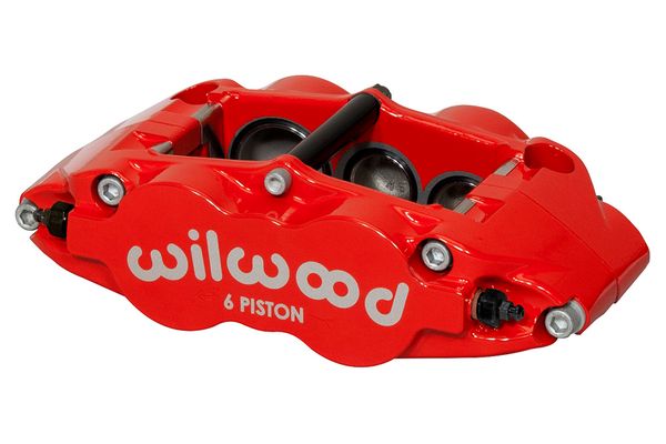 120-14540-RD - Caliper-FNSL6R-LH - Red 1.75/1.25/1.25" Pistons, 1.10" Disc