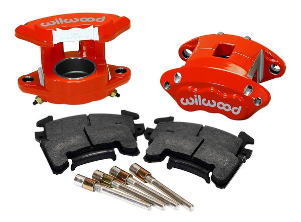 140-12098-R - D154 Front Caliper Kit - Red 2.50" Piston,0.81" Rotor