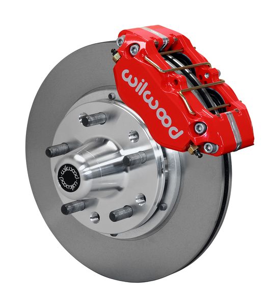 140-13343-R - DP-DB Front Kit,11.00",Red 1965-1969 Mustang Disc & Drum Spindle