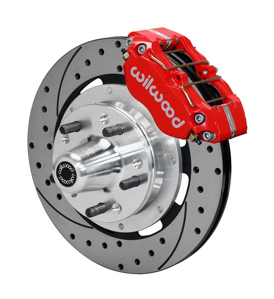 140-13346-DR - DP-DB Front Kit,12.19",Drilled-Red WWE ProSpindle