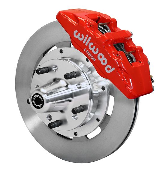 140-10738-R - DP6A Front Hub Kit,12.19",Red 70-78 Camaro