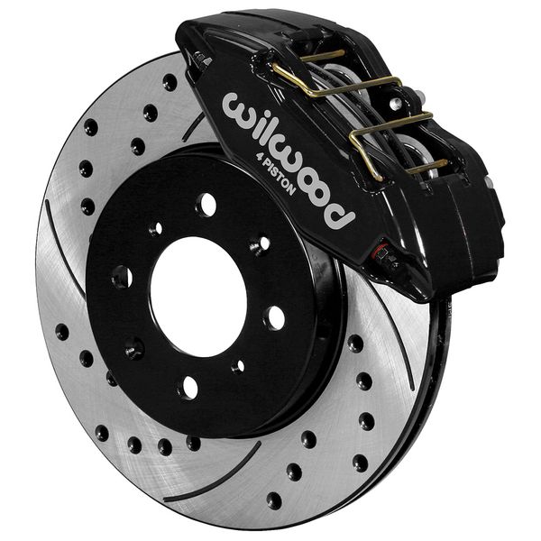 140-12996-D - DPHA Front Caliper & Rotor Kit, Drilled Honda / Acura w/ 262mm OE Rotor