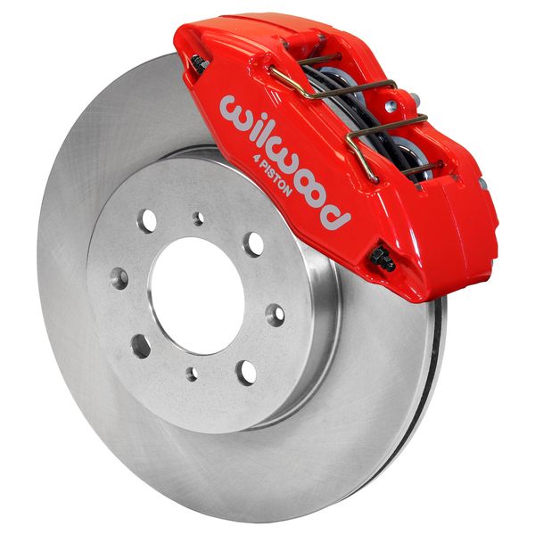 140-12996-R - DPHA Front Caliper & Rotor Kit, Red Honda / Acura w/ 262mm OE Rotor