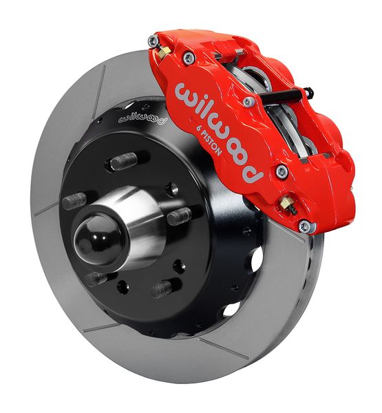 140-10775-R - FNSL6R Front Hub Kit,13.06", Red Chevy C-10 60-87 CPP Drop Spindle 5 Lug