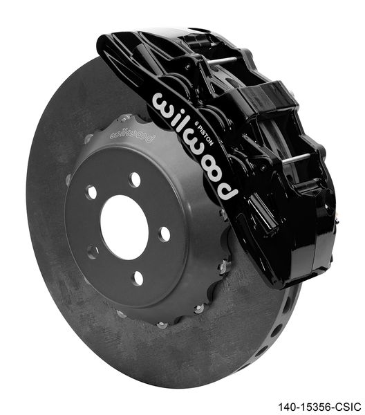 140-15356-CSIC - SX6R Dynamic Front Kit,15.00" C/SiC Rotor,Black 2015-Up Mustang  w/Lines