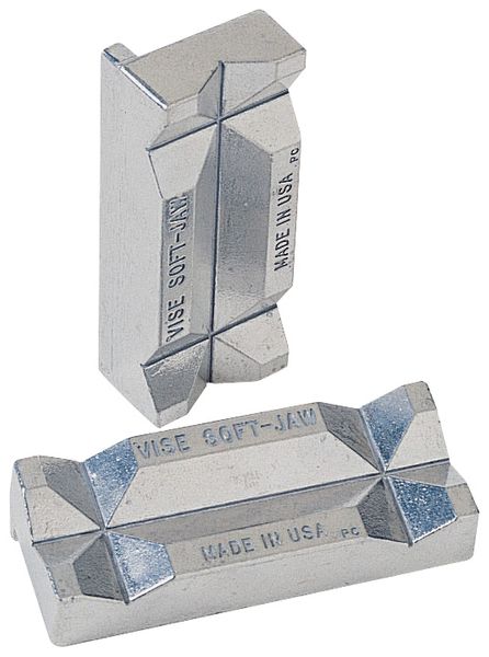 Vise Jaw Inserts - (2 Pcs.) - Aluminum