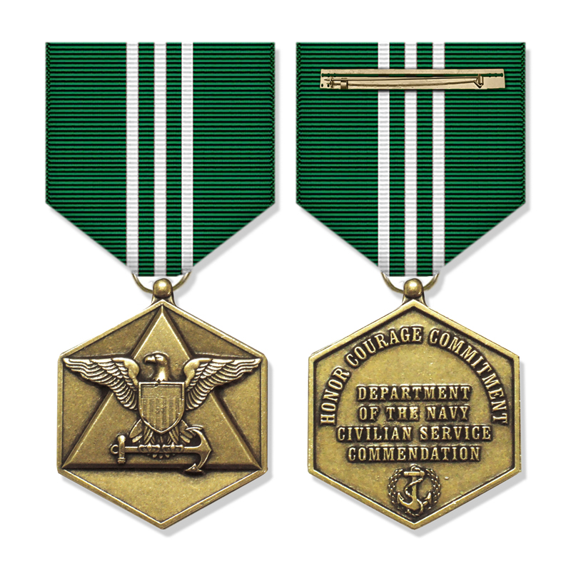 11/2 Inch Navy Civilian Commendation Medal