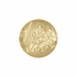 1 Inch Round 3D Stamped Hockey Brass Metal Medallion Decal Disc-Peel and Stick Back