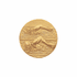 1 Inch Round 3D Stamped Male Freestyle Swimmers Brass Metal Medallion Decal Disc-Peel and Stick Back