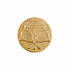 1 Inch Round 3D Stamped Tennis Brass Metal Medallion Decal Disc-Peel and Stick Back