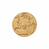 1 Inch Round 3D Stamped Track and Field Brass Metal Medallion Decal Disc-Peel and Stick Back