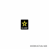 1 Inch United States Army Star Pin Soft Epoxy Enameled
