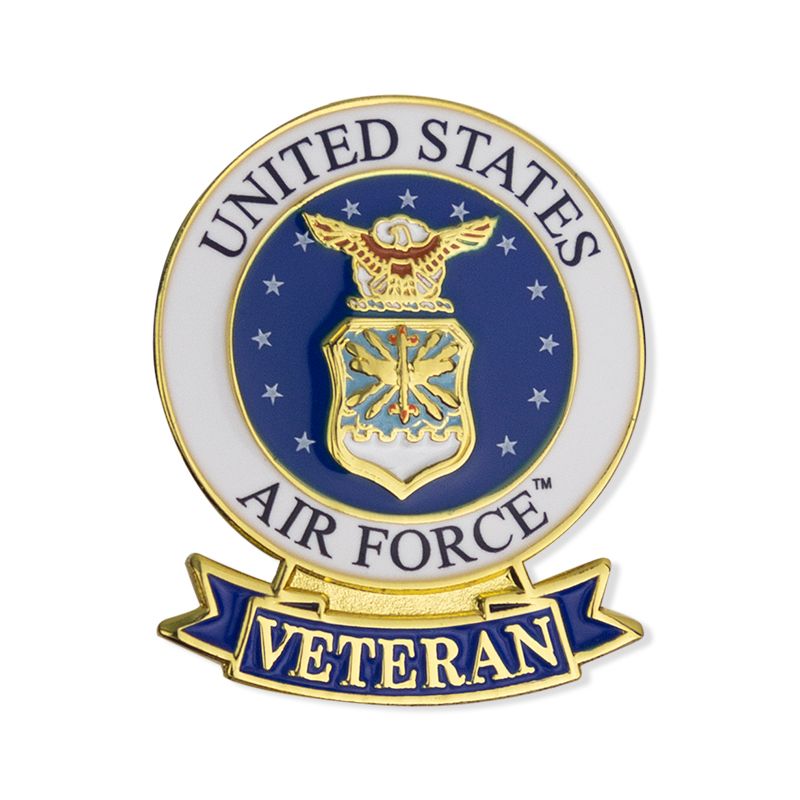 U.S. Air Force Veteran Pin USAF Lapel Pin Awards & Gifts R Us