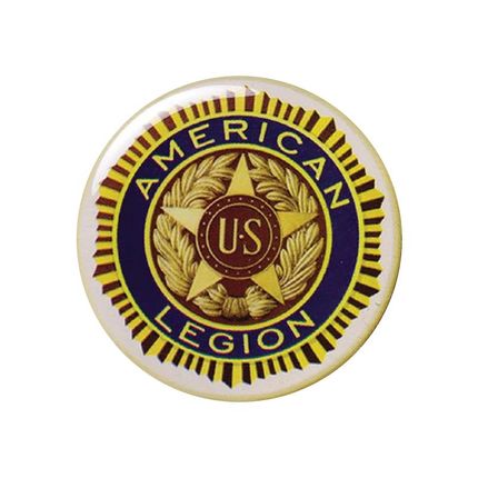 2 Inch American Legion Mylar Insert with Clear Epoxy Dome