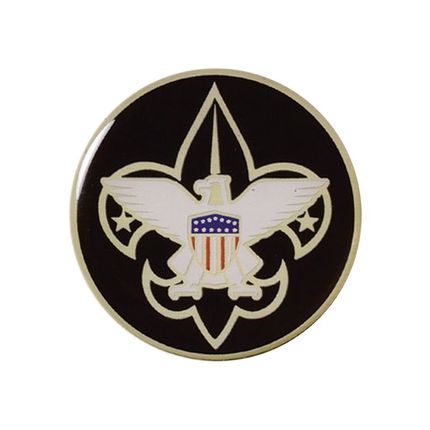 2 Inch Boy Scouts Mylar Insert with Clear Epoxy Dome