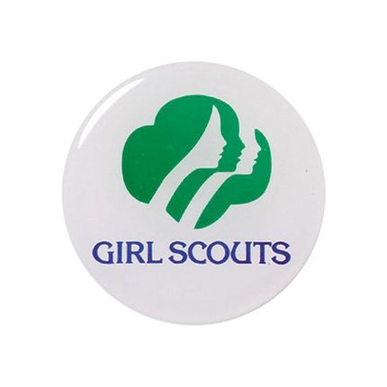 2 Inch Girl Scouts Mylar Insert with Clear Epoxy Dome
