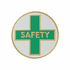 2 Inch Round Raised and Color Printed Safety Insignia Aluminum Metal Medallion Decal Disc-Peel and Stick Back