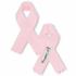 3 x 2-1/4 Inch Pink Satin Awareness Ribbon-Breast Cancer-Safety Pin on Back