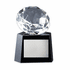 4-3/4 x 6 Inch Optical Crystal Cut Shaped Diamond on Black Base Award