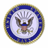 4 Inch United States Navy Emblem Embossed Litho Printed Medallion Insert