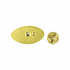 5/8 Inch Gold Football Chenille Pin