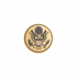 7/8 Inch Round Etched Enameled Colored Seal of the United States Brass Metal Medallion Decal Disc-Peel and Stick Back