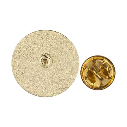 7/8 x 7/8 Inch Round Enameled Commitment to Safety Lapel Pin