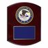 8 x 10 Inch Piano Finish Rose Wood Plaque With 4 Inch Department of Justice Medallion Insert