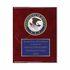 8 x 10 Inch Piano Finish Rose Wood Plaque With 4 Inch Department of Justice Medallion Insert
