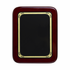 8 x 10 Inch Piano Finish Rosewood Plaque With Black Screened Plate