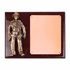 8 x 10 Inch Rosewood Piano Finish Fire Fighter Plaque With Electroplated Bronze Plaque Mount And Copper Plate