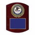 9 x 12 Inch Piano Finish Rose Wood Plaque With 4 Inch Department of Justice Medallion Insert
