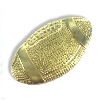5/8 Inch Gold Football Chenille Pin