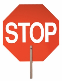 18" 3M Reflective Stop/Stop or Stop/Slow Sign