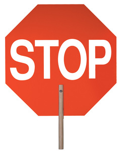 thumbnail image 2 of "No Traffic Past This Point" Sign – 18x18 Inches, Durable HDPE, Weatherproof, Made In USA By Sigo Signs 2 of 9