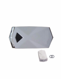 4 LED 3 Mode Bike Headlight with Side View , White Casing