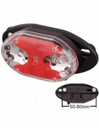 5 LED Reflective Tail light with Carrier Mount (mounts on to Basket)