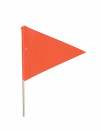 9" x 11"  Fluorescent Bike Flag with 6' Pole