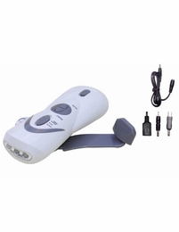 Battery-Free Flashlight, Radio, Siren & Cell Charger