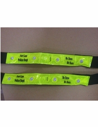 Custom-imprinted LED armbands  (500 pc minimum)