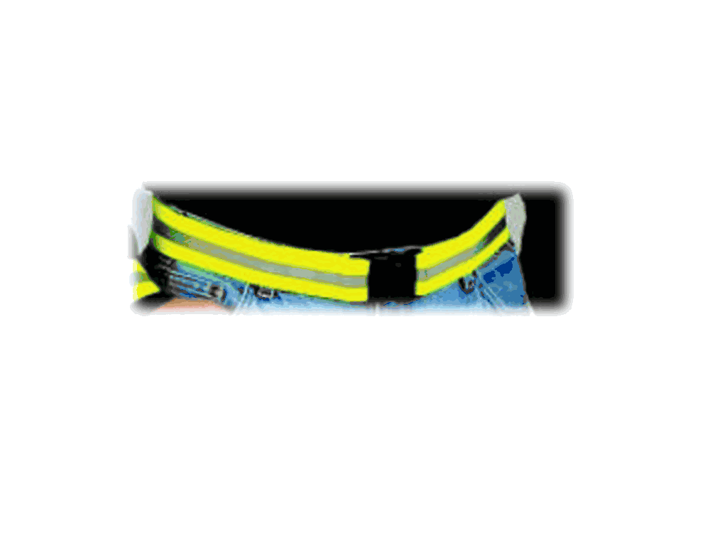 3M 2" Elastic Reflective Waist Belt Made in USA These Colors Run