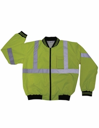 Fluorescent 100% Polyester  Wind Breaker ANSI/ISEA Class 3