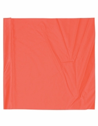 Fluorescent, Vinyl Laminated, Nylon Flag  13" x 13"  and Larger, with optional Dowel