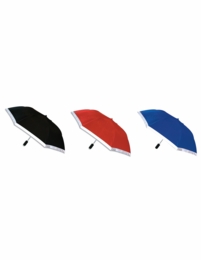 Fully Automatic Umbrella, 42" Arc, with 360 Degree 1.5" Reflective Trim, with Imprint Option