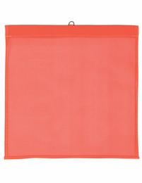 Heavy Duty Fluorescent Vinyl Mesh Flag, 18"x18"  or 24"x24" , Ideal for Fast Moving Vehicles