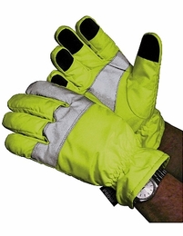 Hi Visual Traffic Control Glove with 3M Scotchlite Reflective Strips