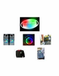 Multi-color, Multi-Mode LED Pin & Clip, 500 piece minimum